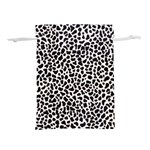 Zebra Skin, Vector Textures, White Black Background Lightweight Drawstring Pouch (L) Front