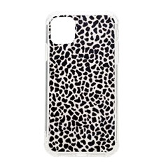 Zebra Skin, Vector Textures, White Black Background Iphone 11 Tpu Uv Print Case by kyorashop23