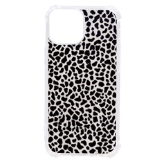 Zebra Skin, Vector Textures, White Black Background iPhone 13 mini TPU UV Print Case