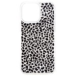 Zebra Skin, Vector Textures, White Black Background iPhone 15 Pro Max TPU UV Print Case Front