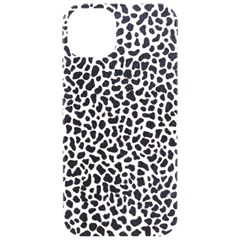 Zebra Skin, Vector Textures, White Black Background iPhone 15 Pro Black UV Print PC Hardshell Case