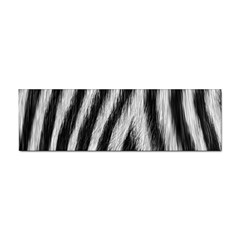 Zebra Texture, Zebra Wool, White Black Background Sticker Bumper (100 Pack) by kyorashop23