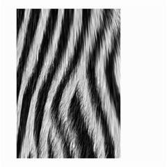 Zebra Texture, Zebra Wool, White Black Background Small Garden Flag (two Sides) by kyorashop23