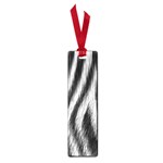 Zebra Texture, Zebra Wool, White Black Background Small Book Marks Front