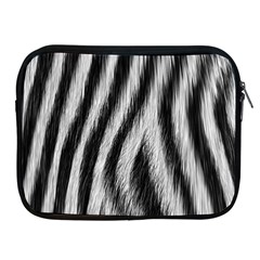 Zebra Texture, Zebra Wool, White Black Background Apple Ipad 2/3/4 Zipper Cases