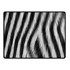 Zebra Texture, Zebra Wool, White Black Background Two Sides Fleece Blanket (small) by kyorashop23