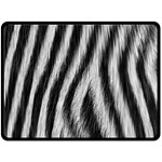 Zebra Texture, Zebra Wool, White Black Background Two Sides Fleece Blanket (Large) 80 x60  Blanket Back