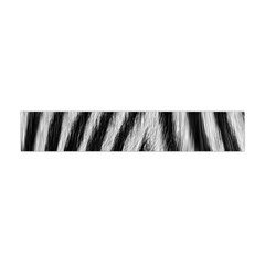 Zebra Texture, Zebra Wool, White Black Background Premium Plush Fleece Scarf (mini) by kyorashop23