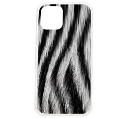 Zebra Texture, Zebra Wool, White Black Background Iphone 12 Pro Max Tpu Uv Print Case by kyorashop23