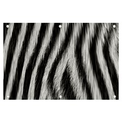 Zebra Texture, Zebra Wool, White Black Background Banner And Sign 6  X 4  by kyorashop23