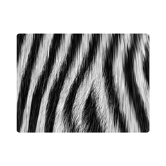 Zebra Texture, Zebra Wool, White Black Background Premium Plush Fleece Blanket (mini) by kyorashop23