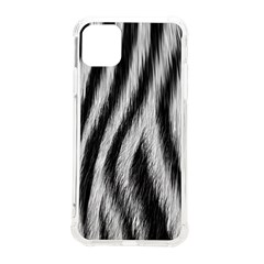 Zebra Texture, Zebra Wool, White Black Background Iphone 11 Pro Max 6 5 Inch Tpu Uv Print Case by kyorashop23