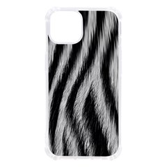 Zebra Texture, Zebra Wool, White Black Background Iphone 13 Tpu Uv Print Case by kyorashop23