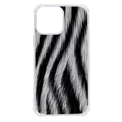 Zebra Texture, Zebra Wool, White Black Background Iphone 13 Pro Max Tpu Uv Print Case by kyorashop23