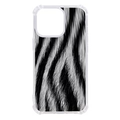 Zebra Texture, Zebra Wool, White Black Background Iphone 13 Pro Tpu Uv Print Case by kyorashop23