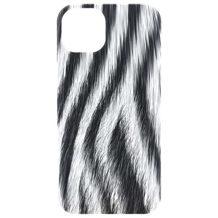 Zebra Texture, Zebra Wool, White Black Background iPhone 15 Pro Black UV Print PC Hardshell Case