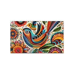 Madhubani Art A Sticker Rectangular (100 Pack)