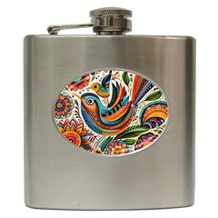 Madhubani Art A Hip Flask (6 Oz)