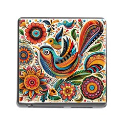 Madhubani Art A Memory Card Reader (square 5 Slot) by BellaVistaTshirt02