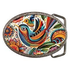 Madhubani Art A Belt Buckles by BellaVistaTshirt02