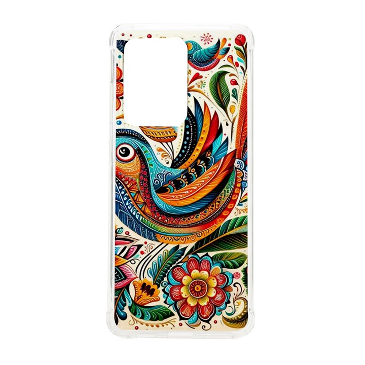 Madhubani Art A Samsung Galaxy S20 Ultra 6.9 Inch TPU UV Case