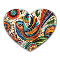 Madhubani Art A Heart Mousepad by BellaVistaTshirt02