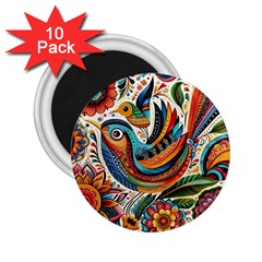 Madhubani Art A 2 25  Magnets (10 Pack)  by BellaVistaTshirt02