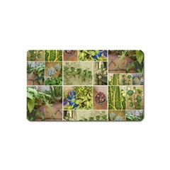 Garden Sanctuary Photo Collage Print Magnet (name Card) by dflcprintsclothing