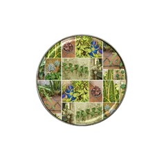 Garden Sanctuary Photo Collage Print Hat Clip Ball Marker (4 Pack) by dflcprintsclothing