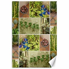 Garden Sanctuary Photo Collage Print Canvas 24  X 36  by dflcprintsclothing