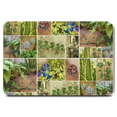 Garden Sanctuary Photo Collage Print Large Doormat