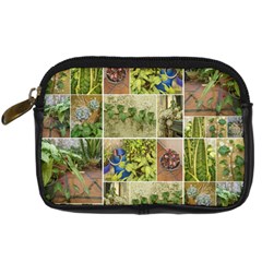 Garden Sanctuary Photo Collage Print Digital Camera Leather Case by dflcprintsclothing