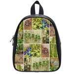 Garden Sanctuary Photo Collage Print School Bag (Small) Front