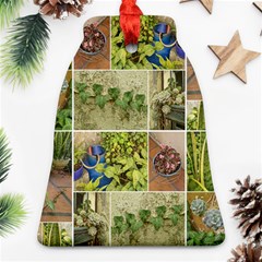 Garden Sanctuary Photo Collage Print Bell Ornament (two Sides) by dflcprintsclothing