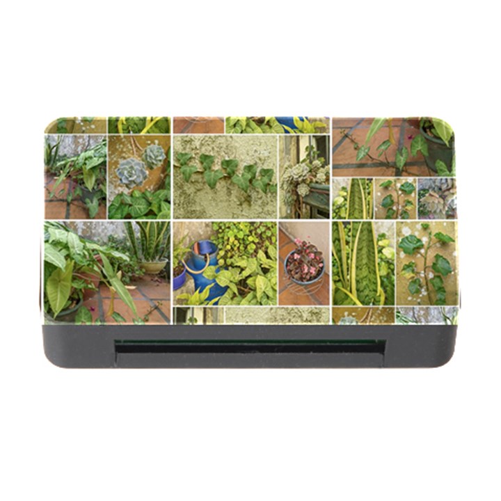 Garden Sanctuary Photo Collage Print Memory Card Reader with CF