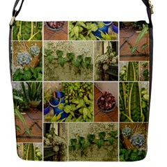 Garden Sanctuary Photo Collage Print Flap Closure Messenger Bag (s) by dflcprintsclothing