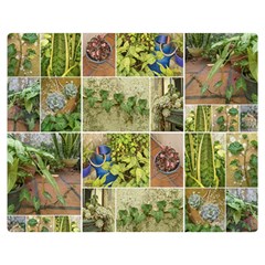 Garden Sanctuary Photo Collage Print Two Sides Premium Plush Fleece Blanket (teen Size) by dflcprintsclothing