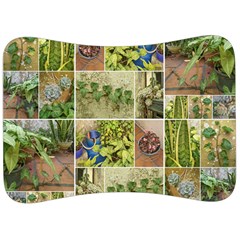 Garden Sanctuary Photo Collage Print Velour Seat Head Rest Cushion by dflcprintsclothing