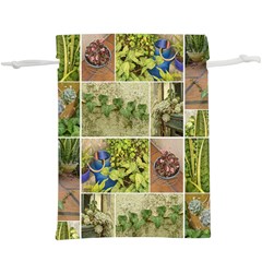 Garden Sanctuary Photo Collage Print Lightweight Drawstring Pouch (xl) by dflcprintsclothing