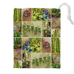 Garden Sanctuary Photo Collage Print Drawstring Pouch (4xl) by dflcprintsclothing