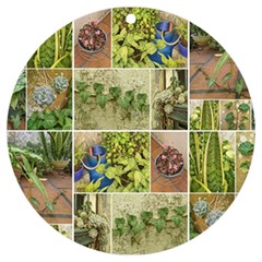 Garden Sanctuary Photo Collage Print Uv Print Acrylic Ornament Round by dflcprintsclothing