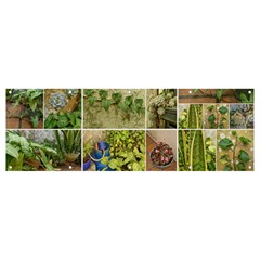 Garden Sanctuary Photo Collage Print Banner And Sign 12  X 4  by dflcprintsclothing