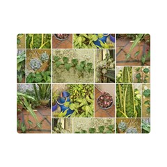 Garden Sanctuary Photo Collage Print Premium Plush Fleece Blanket (mini) by dflcprintsclothing