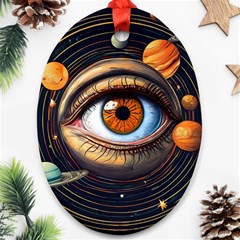 Eye Of The Universe (ai) Ornament (oval)