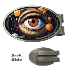 Eye Of The Universe (ai) Money Clips (oval)  by dflcprintsclothing