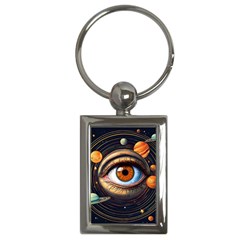 Eye Of The Universe (ai) Key Chain (rectangle) by dflcprintsclothing