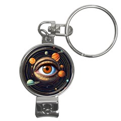 Eye Of The Universe (ai) Nail Clippers Key Chain by dflcprintsclothing