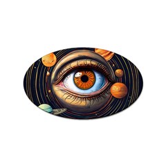 Eye Of The Universe (ai) Sticker Oval (100 Pack) by dflcprintsclothing