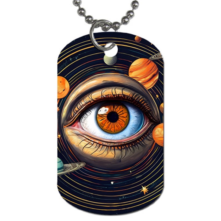 Eye of the Universe (AI) Dog Tag (Two Sides)