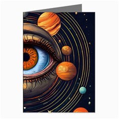 Eye Of The Universe (ai) Greeting Cards (pkg Of 8)